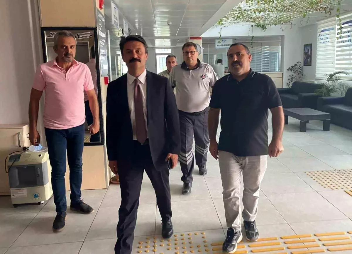 Kaymakam Aslan, SGK'yı Ziyaret Etti