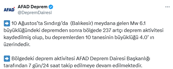 6 1 lik deprem sonrasi 237 artci sarsinti meydana 18934794 997 m