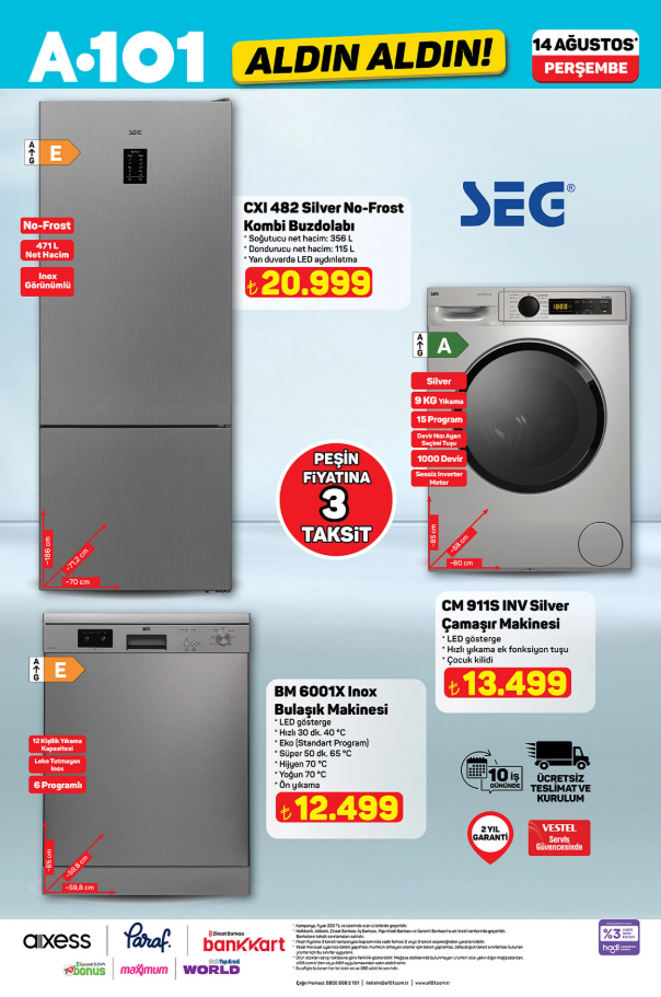A101 14 Ağustos 2025 aktüel kataloğu! A101 Aktüel ürünler neler? A101 ALDIN ALDIN!