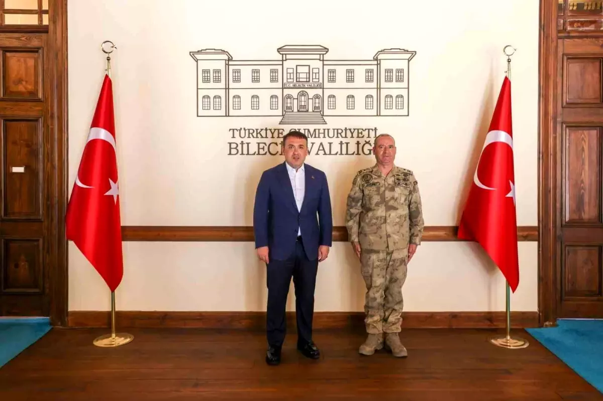 Bilecik Valisi Sözer, Yeni Jandarma Komutanlarını Kabul Etti