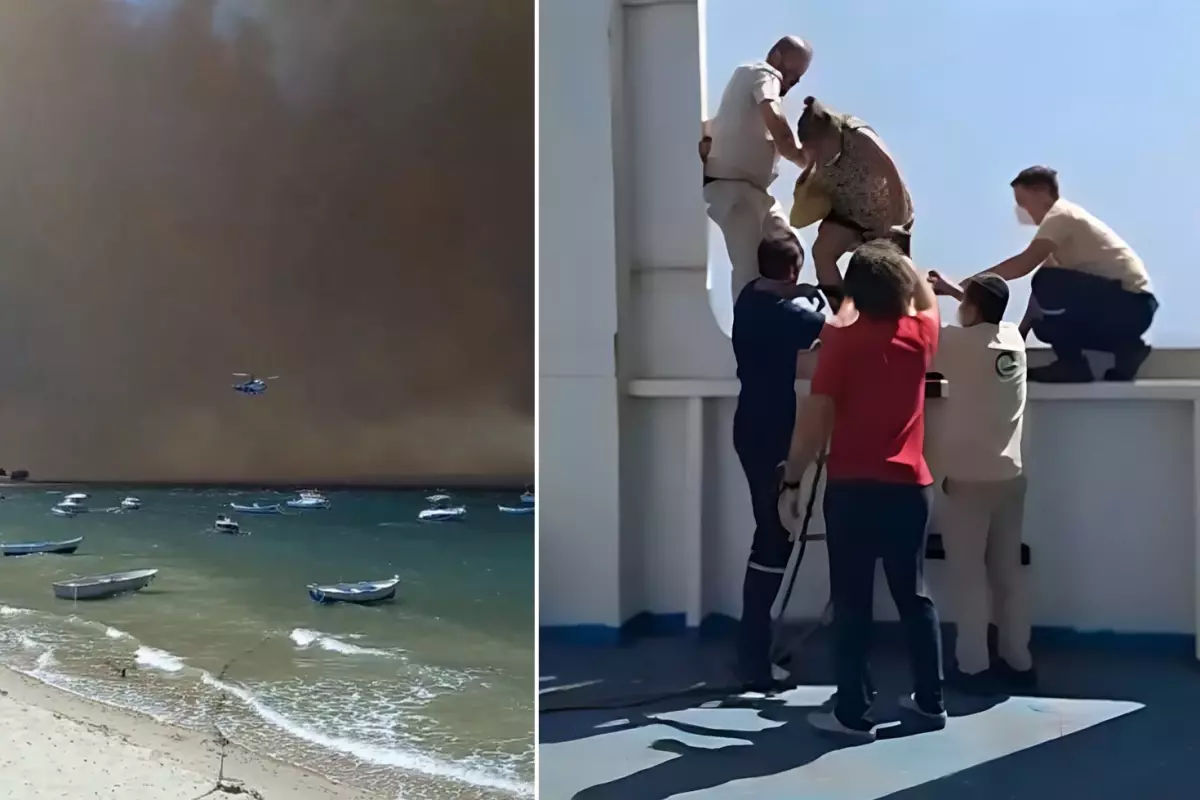 Çanakkale'den vahim görüntüler! Boğaz griye döndü, onlarca kişi denizden tahliye edildi
