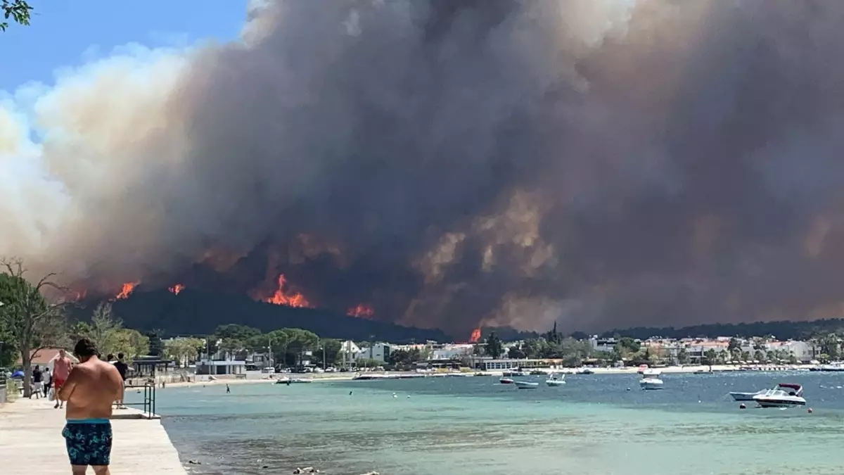 Çanakkale'de Orman Yangını: Köy Tahliye Edildi