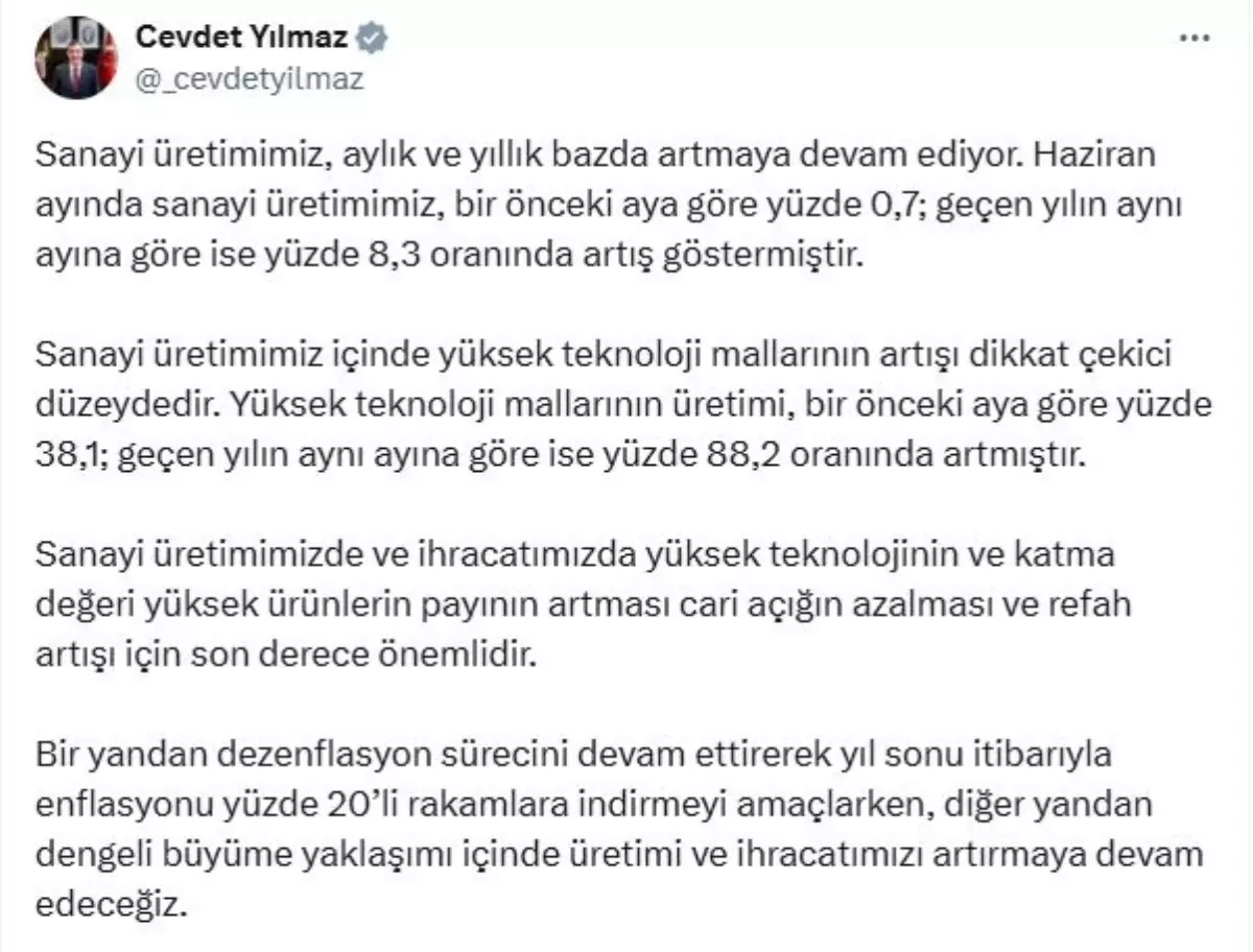 Yüksek Teknoloji Mallarında Dikkat Çekici Artış