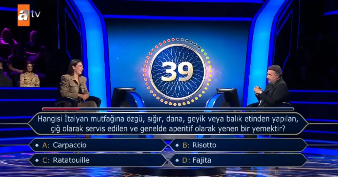 Hangisi İtalyan mutfağına özgü, sığır, dana, geyik veya balık etinden yapılan çiğ olarak servis edilen ve genelde aperatif olarak yenen bir yemektir?