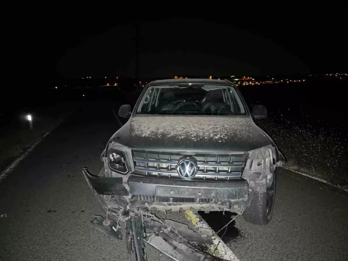 Tekirdağ'da Kapalı Yolda Trafik Kazası: 2 Yaralı