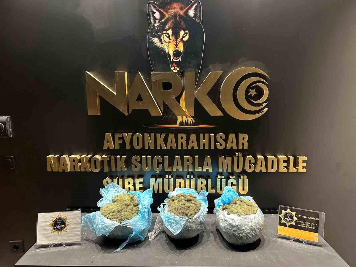 Afyonkarahisar'da Uyuşturucu Operasyonu: 3 Kilo 750 Gram Ele Geçirildi