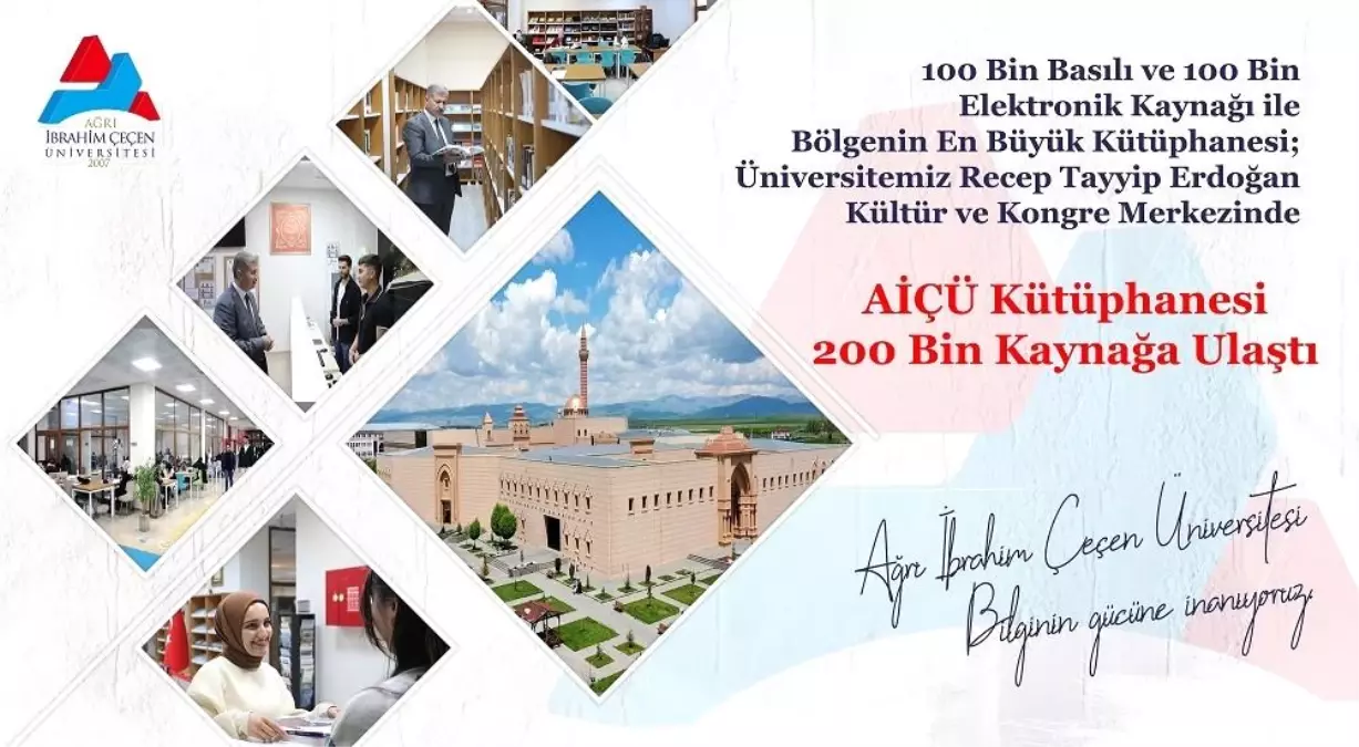 AİÇÜ Kütüphanesi, 100 Bin Basılı ve Elektronik Kaynak Hedefini Başarıyla Gerçekleştirdi