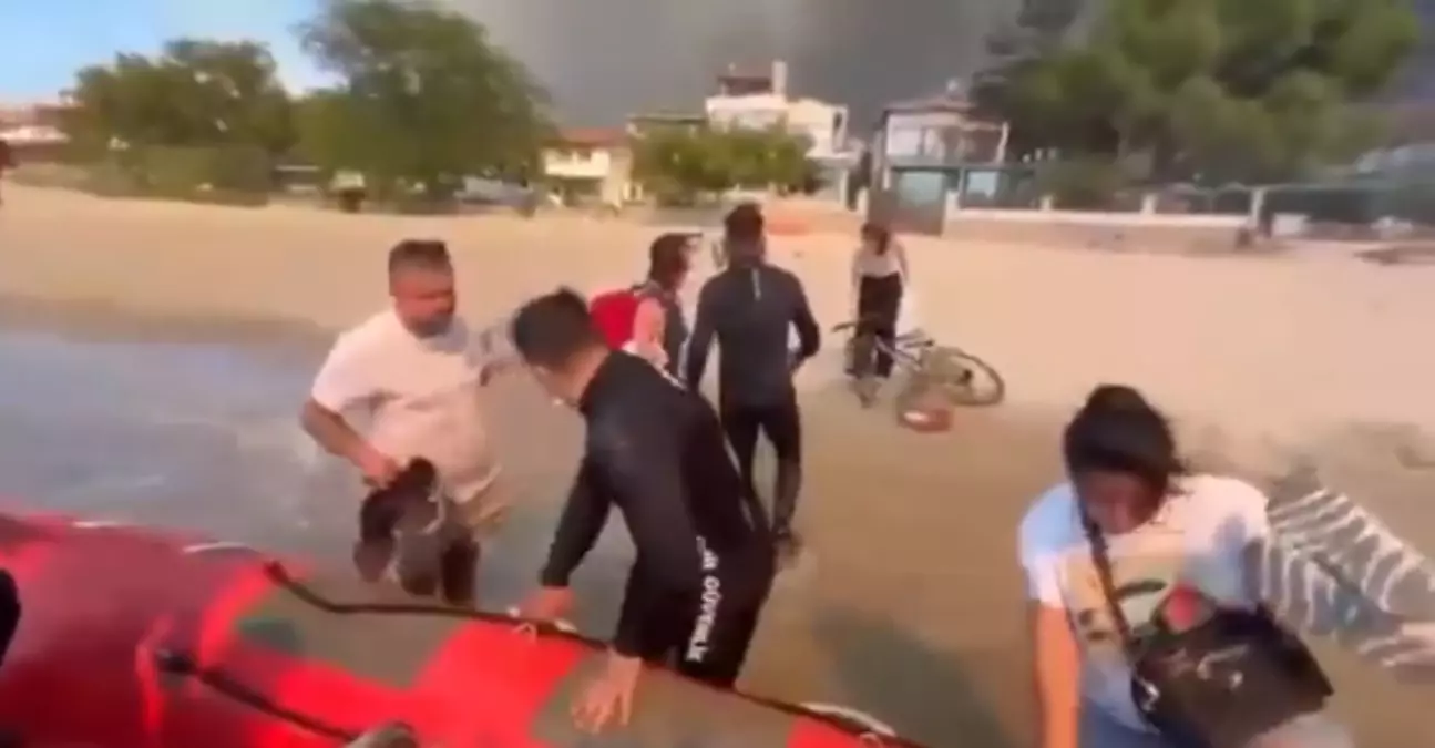 Çanakkale'deki Orman Yangınlarında 348 Kişi Kurtarıldı
