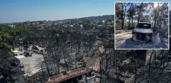 Çanakkale'deki yangın tamamen kontrol altına alındı, geriye bu manzara kaldı