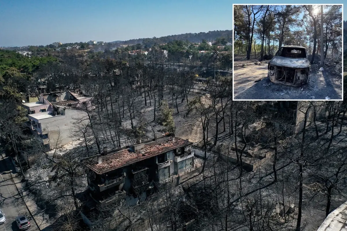 Çanakkale'deki yangın tamamen kontrol altına alındı, geriye bu manzara kaldı