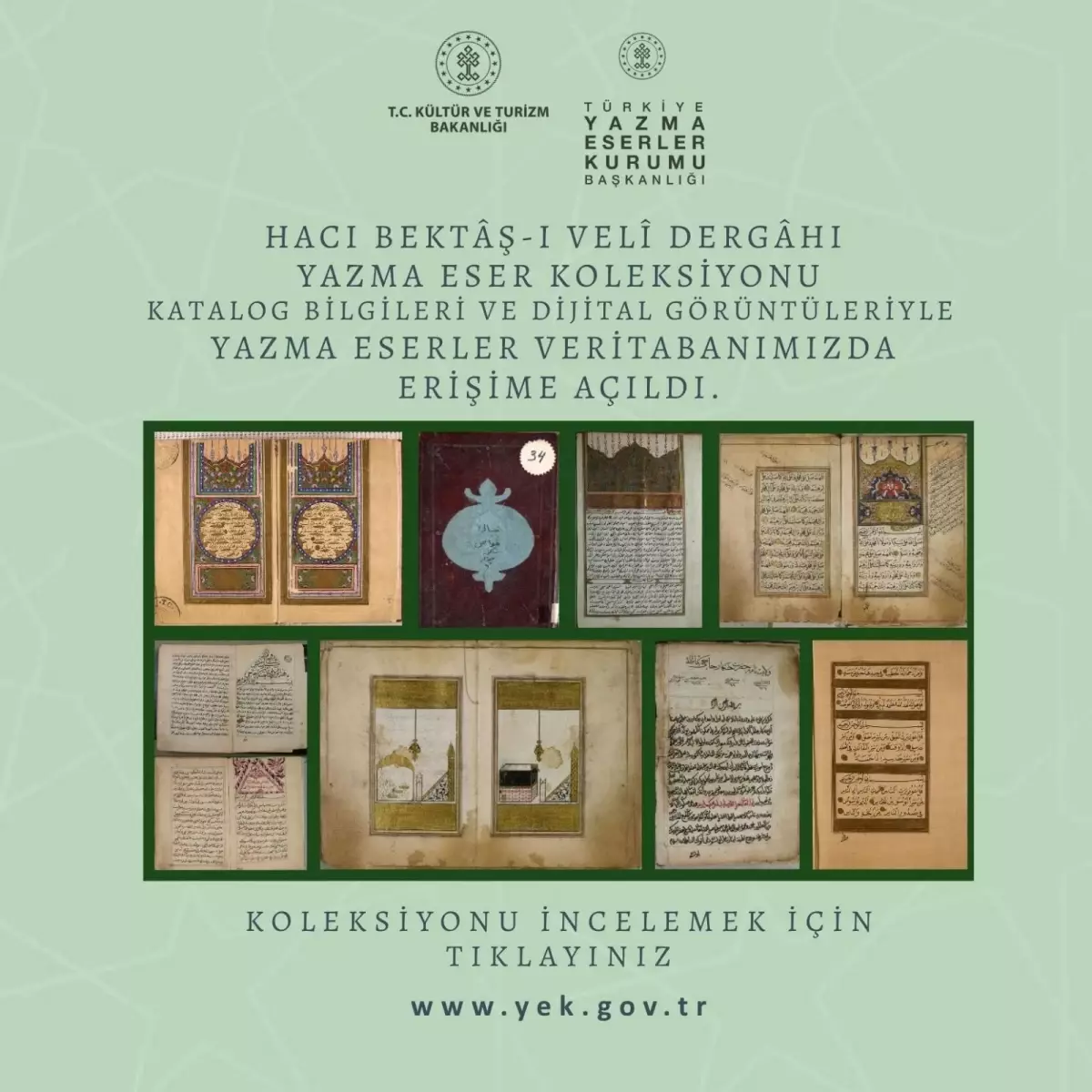 Hacı Bektaş-ı Veli Dergahı Yazma Eser Koleksiyonu Dijital Ortamda Erişime Açıldı