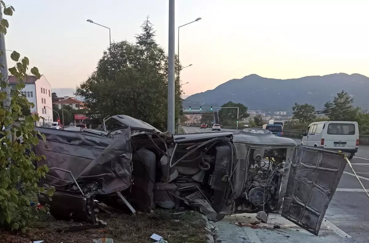 Giresun'da trafik kazası: Bir kişi hayatını kaybetti