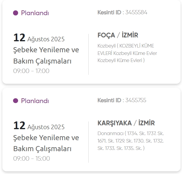 İzmir GEDİZ elektrik kesintisi! 12 Ağustos İzmir'de elektrik kesintisi ne zaman bitecek, elektrikler ne zaman gelecek?