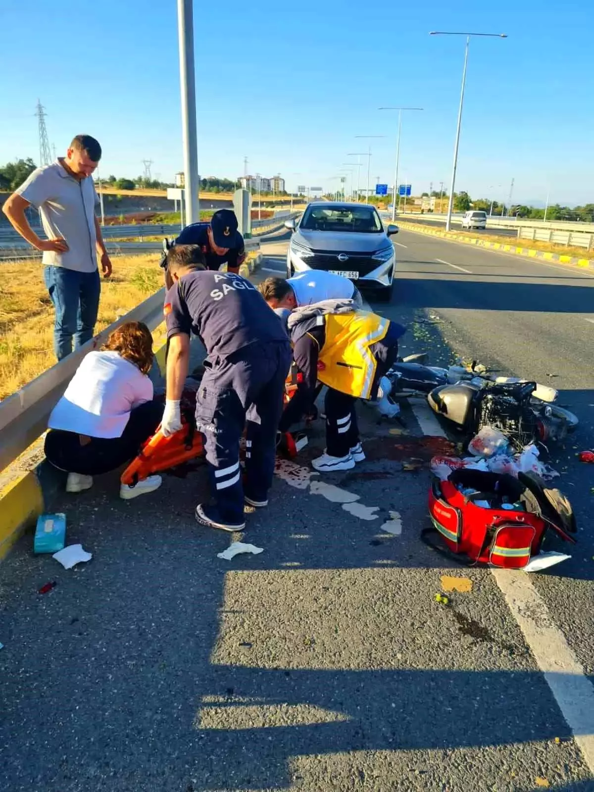 Kastamonu'da Motosiklet Kazası: Sürücü Ağır Yaralı