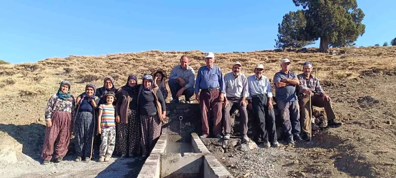 Hadim ilçesinde imece usulü ile yeni bir çeşme inşa edildi