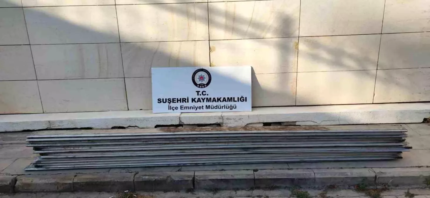 Sivas'ta Alüminyum Çita Hırsızlığı: Üç Şüpheli Yakalandı