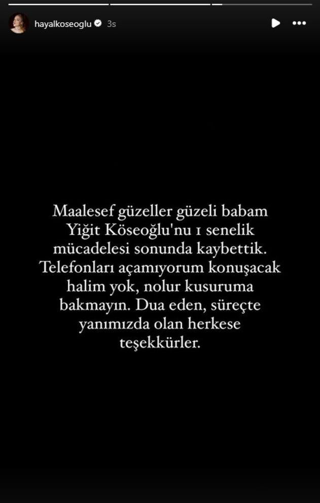 unlu oyuncu hayal koseoglu babasini son 18940629 628 m