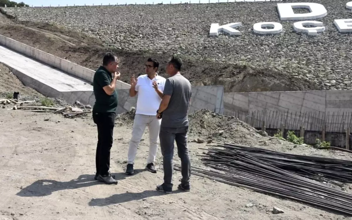 Gönen'de Koçbayır Göleti İnşaatı Devam Ediyor