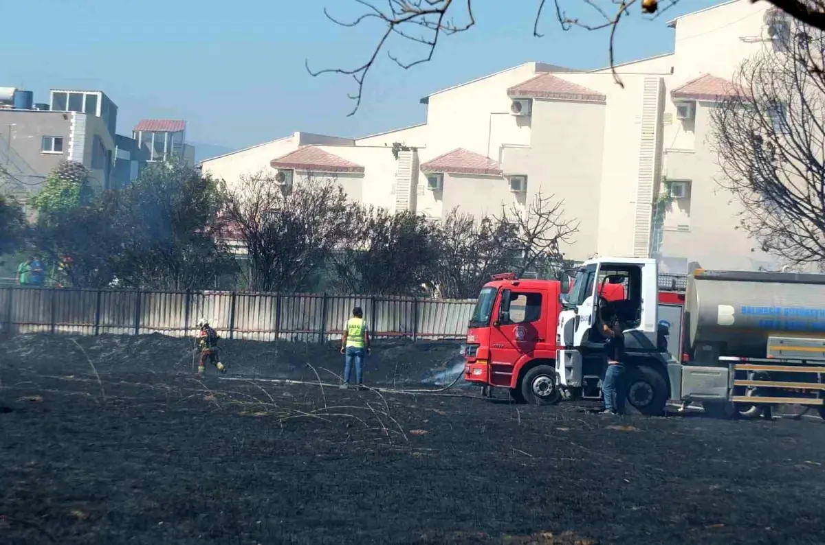 Balıkesir'de Ot Yangını Oteli Tehdit Etti