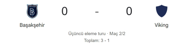Başakşehir Viking maçı kaç kaç, bitti mi? MAÇ SONUCU! Başakşehir Viking golleri kim attı, canlı maç anlatımı!