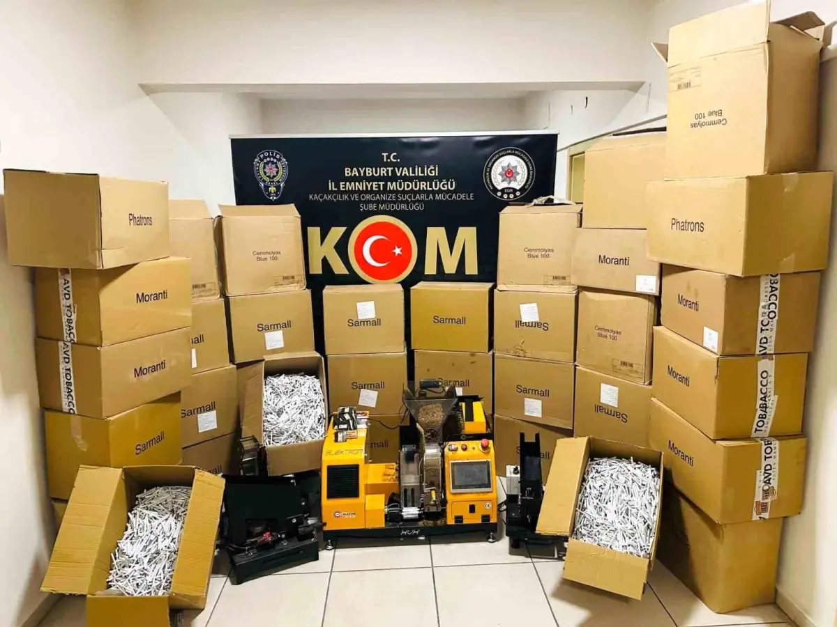 Bayburt'ta Tütün Kaçakçılığına Büyük Darbe: Çok Sayıda Kaçak Ürün Ele Geçirildi