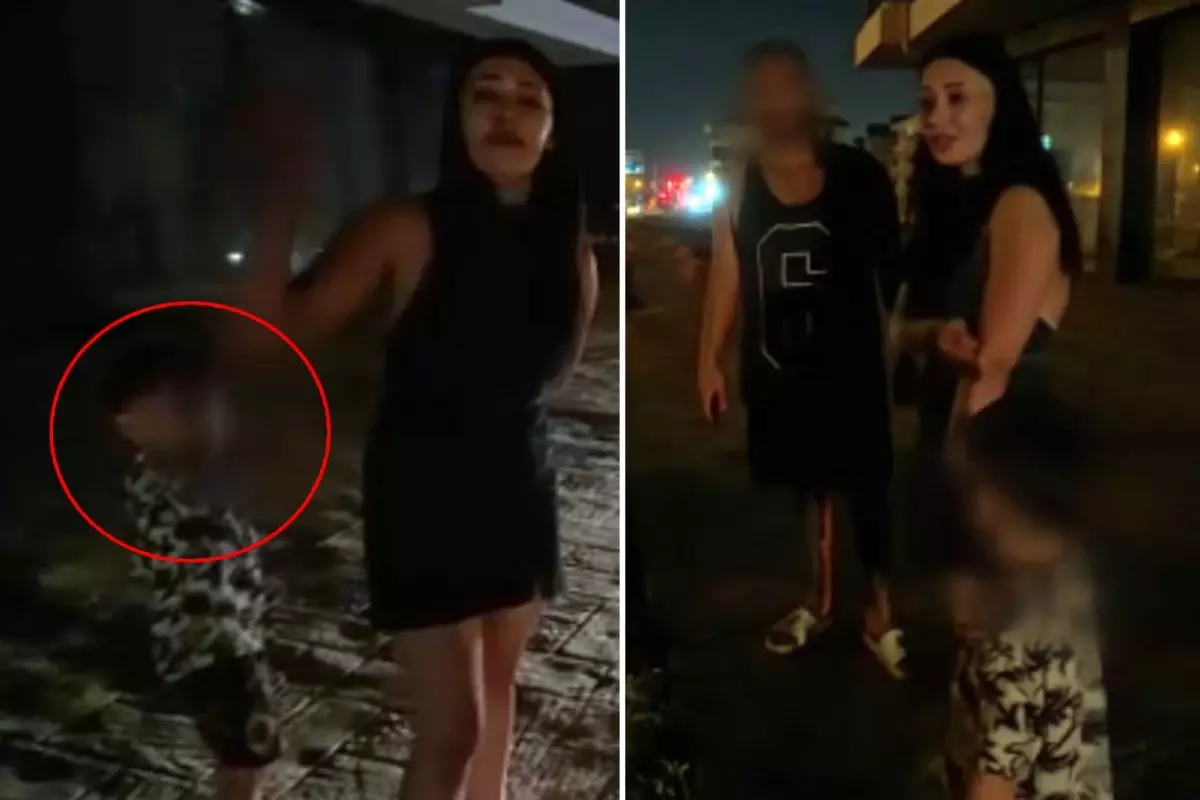 Çocuğuyla birlikte sokakta kalan alkollü kadından pes dedirten sözler