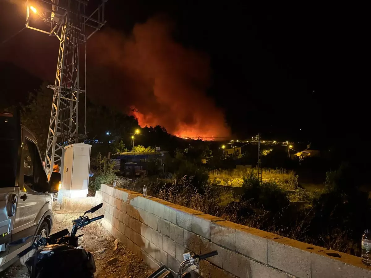Hassa'da Orman Yangını Nedeniyle Mahalle Tahliye Edildi