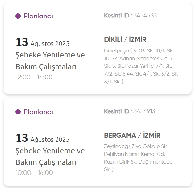 İzmir GEDİZ elektrik kesintisi! 13 Ağustos İzmir'de elektrik kesintisi ne zaman bitecek, elektrikler ne zaman gelecek?