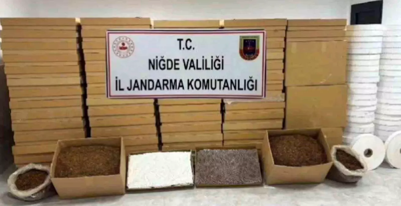 Niğde'de 50 Milyon TL Değerinde Kaçak Tütün Operasyonu