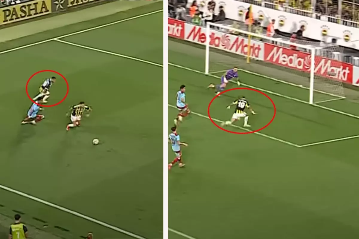 Turu getiren gol! 2 pozisyon arasındaki saniye inanılmaz