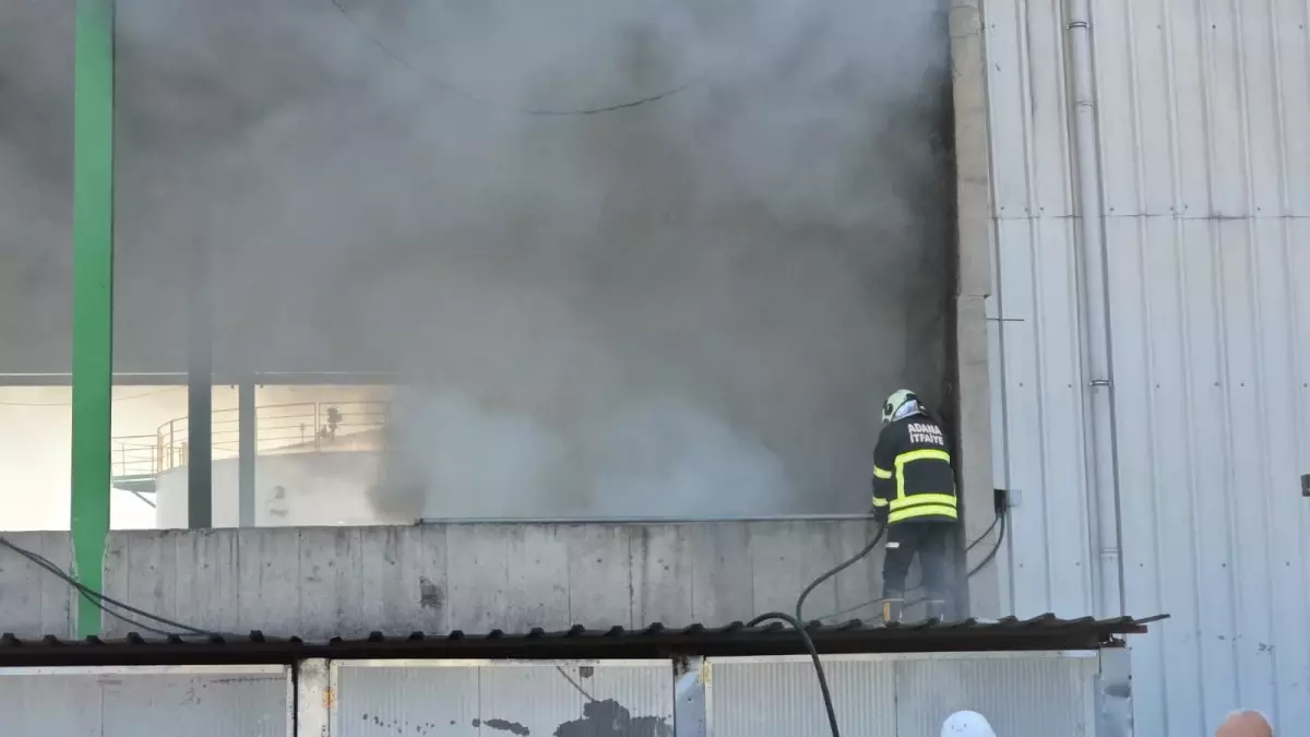 Adana'da Etanol Fabrikasında Yangın Kontrol Altına Alındı