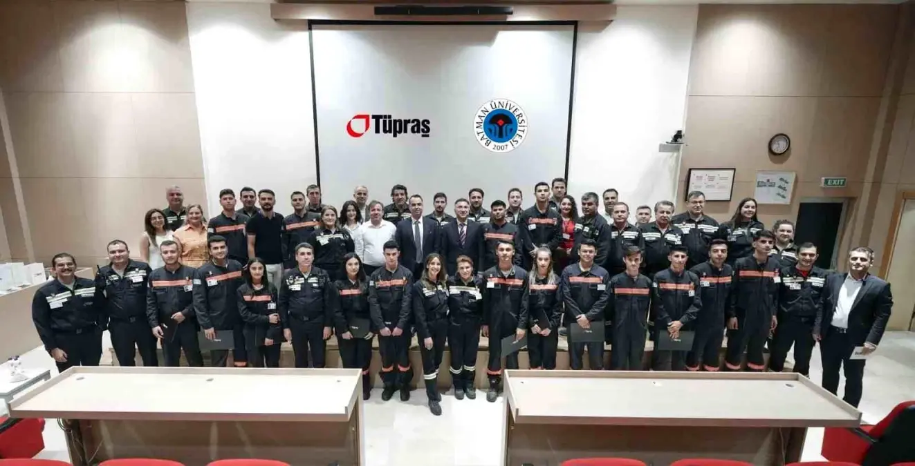 Tüpraş ve Batman Üniversitesi’nden Staj Programı Tamamlandı