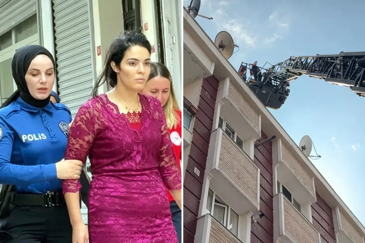 Çatıda ağlayan kadın intihar edecek zannedildi, kaçak göçmen olduğu öğrenildi