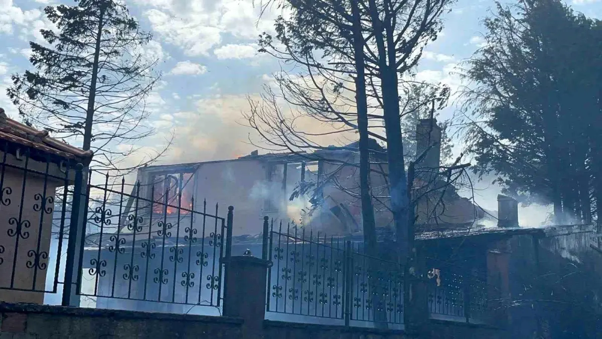 Tekirdağ'da Otluk ve Anız Yangını Yerleşim Alanlarına Sıçradı