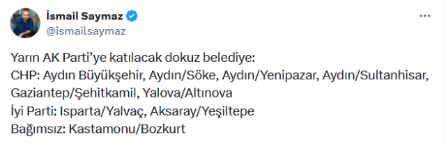 President Erdoğan gave the signal! Here are the 9 mayors who are claimed to be joining the AK Party