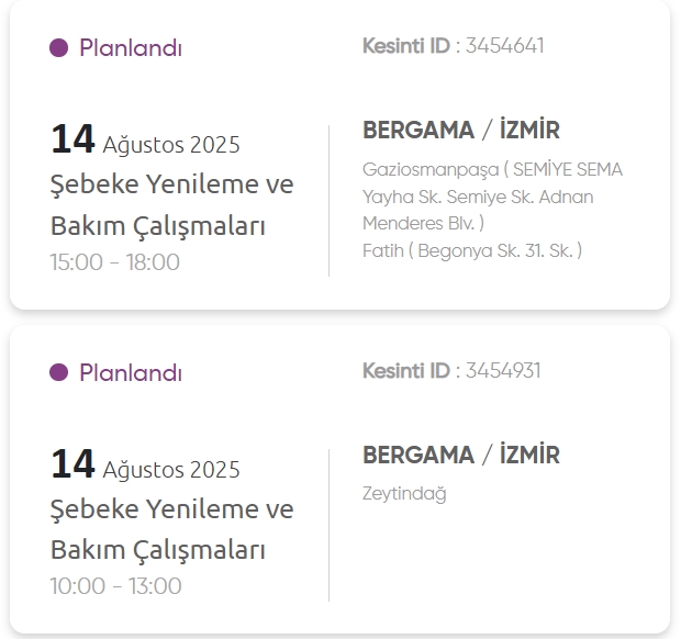 İzmir GEDİZ elektrik kesintisi! 14 Ağustos İzmir'de elektrik kesintisi ne zaman bitecek, elektrikler ne zaman gelecek?