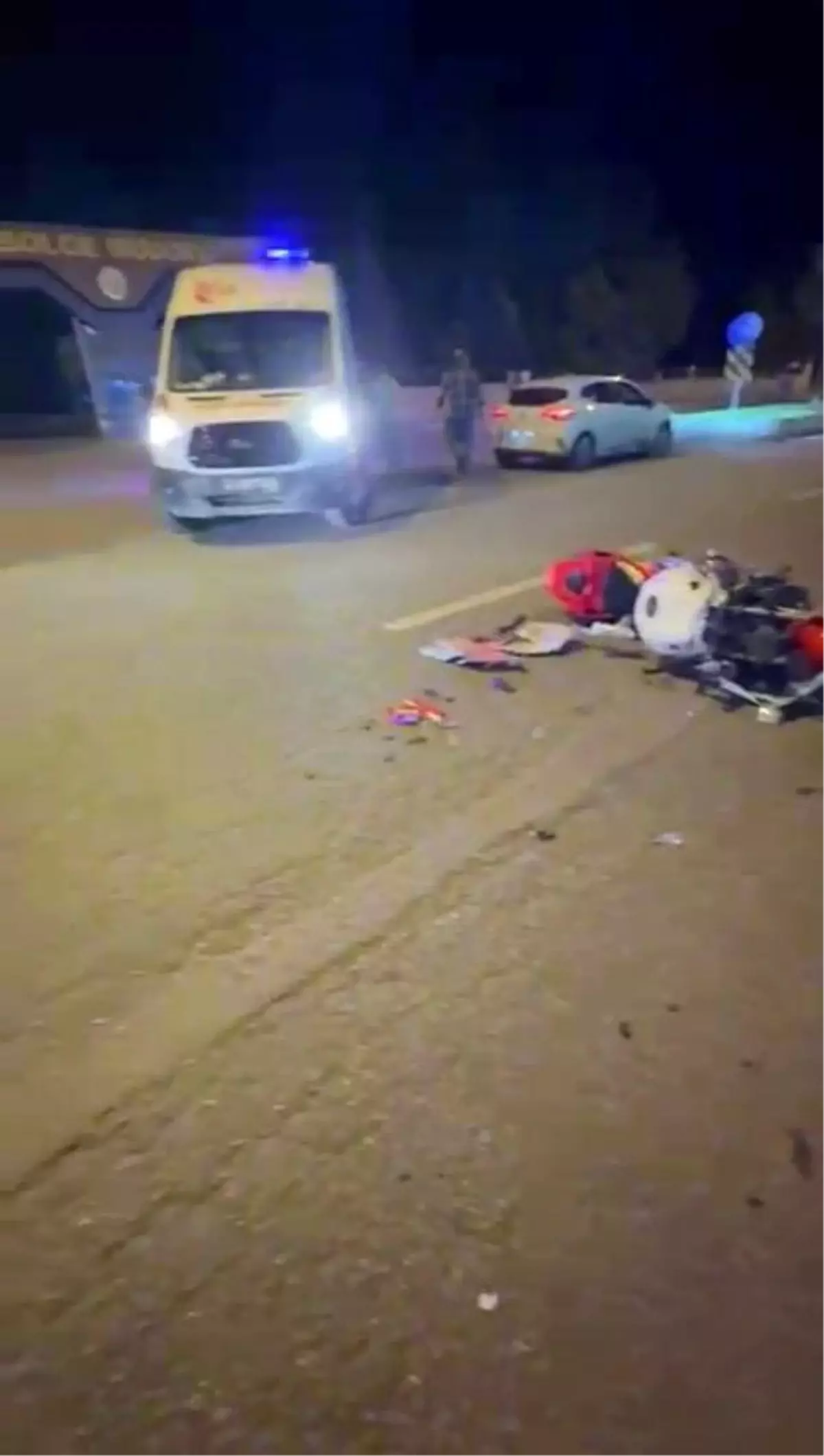 Erzurum'da Motosiklet ve Automobil Çarpıştı: Sürücü Yaralandı