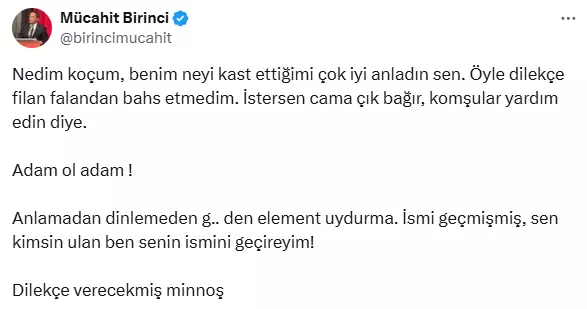 mucahit birinci ile nedim sener arasinda kufurlu 18946888 1958 m