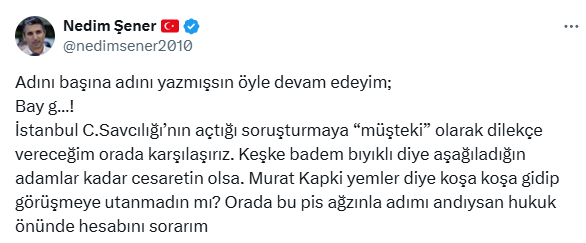 mucahit birinci ile nedim sener arasinda kufurlu 18946888 2623 m