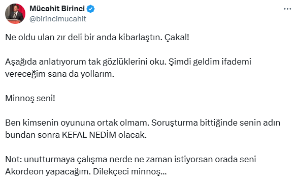 mucahit birinci ile nedim sener arasinda kufurlu 18946888 5353 m