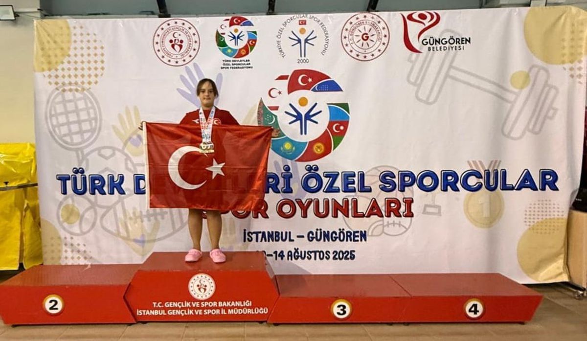 Türk Devletleri Özel Sporcular Festivali'nde Elif Oral Altın Madalya Kazandı