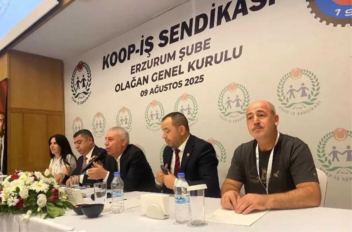 KOOP-İŞ Sendikası Erzurum Şubesi Genel Kurulu Yapıldı