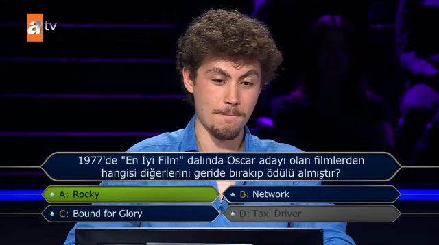 1977'de 'En İyi Film' dalında Oscar adayı olan filmlerden hangisi diğerlerini geride bırakıp ödülü almıştır?