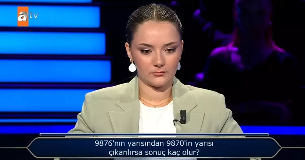 9876’nın yarısından 9870’in yarısı çıkarılırsa sonuç kaç olur?