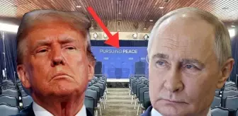 İşte Putin ile Trump'ın konuşacağı oda! Duvardaki yazı dikkat çekti