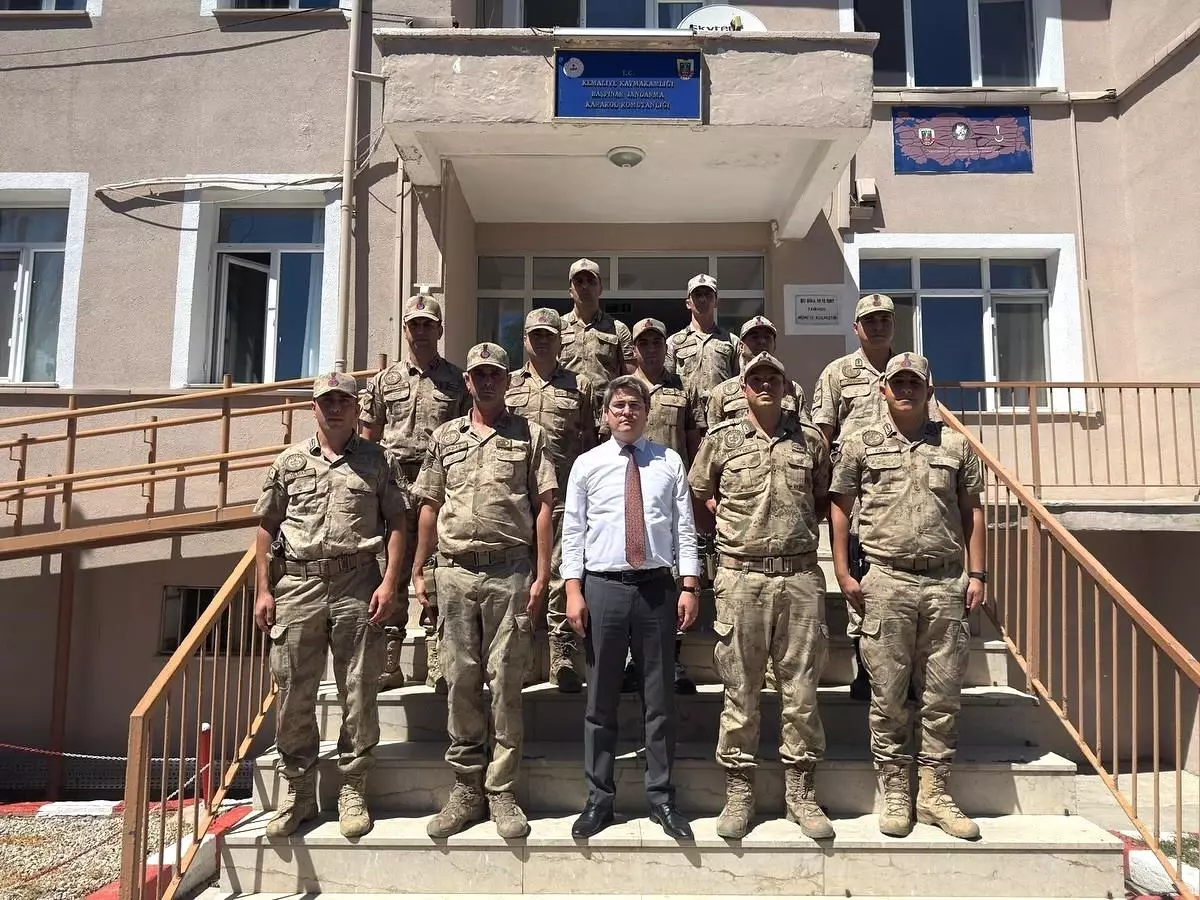Kaymakam Emirhan Arıkan, Başpınar Jandarma Karakolunu Ziyaret Etti