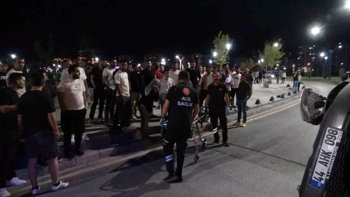 Malatya'da otomobil devrildi, sürücü yaralandı