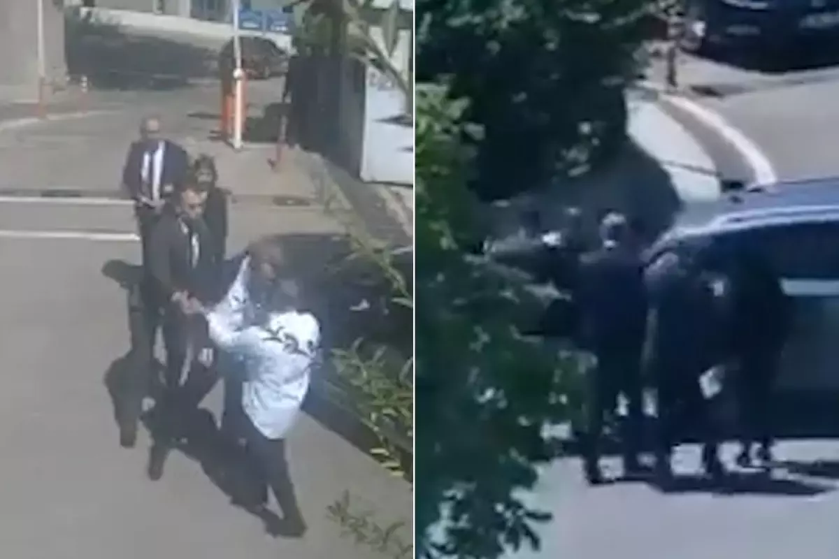 Milletvekilinin oğluna Meclis önünde darp