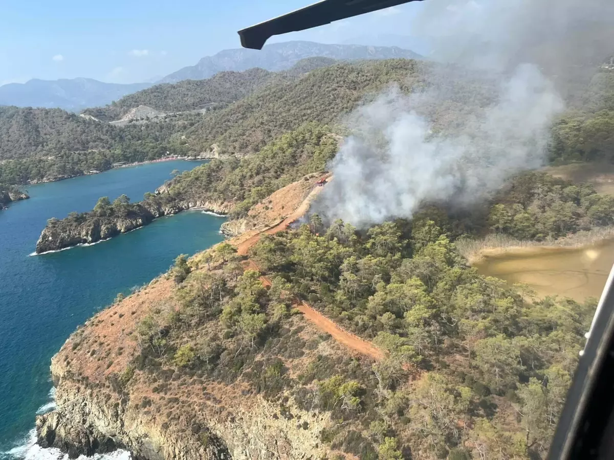 Fethiye'de Orman Yangını: Havadan ve Karadan Müdahale Devam Ediyor
