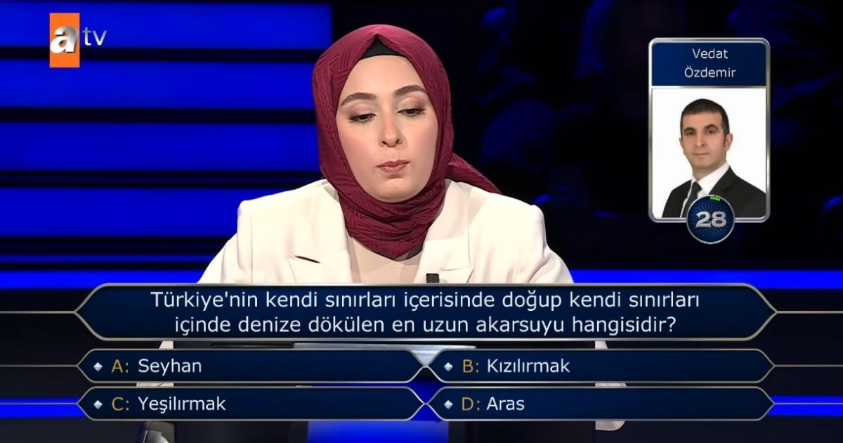 Türkiye'nin kendi sınırları içerisinde doğup kendi sınırları içinde denize dökülen en uzun akarsuyu hangisidir?